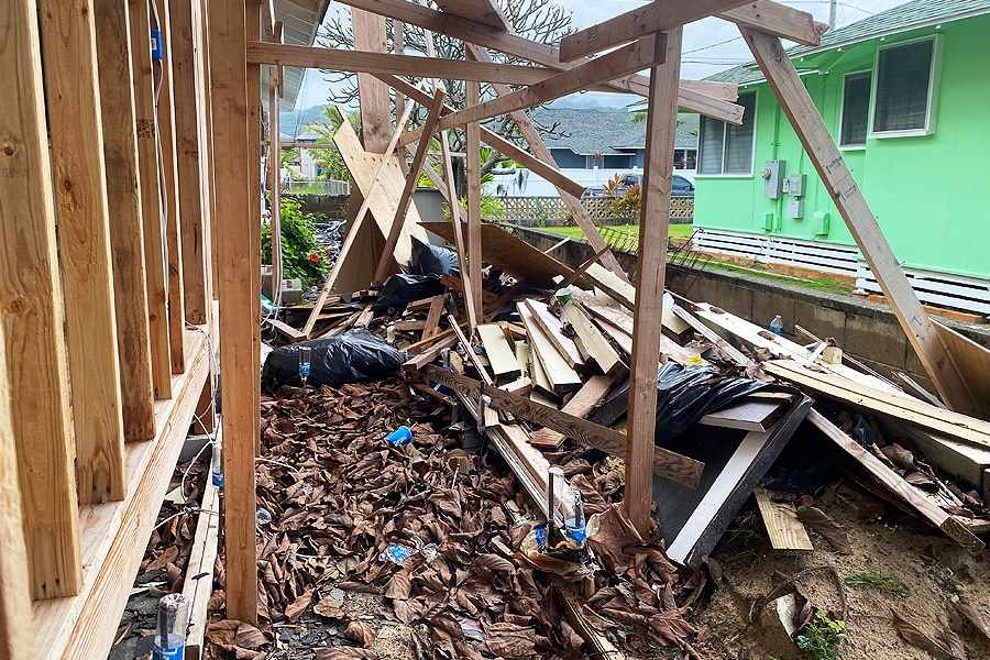 construction debris pickup